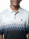 Polo Mens Jacquard Dm Short Sleeves Golfer Black