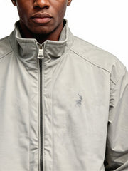 Polo Mens Ls Badge Harrington Jacket Grey