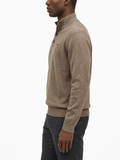 Polo Mens Buttons Neck Knitwear Jersey In Taupe
