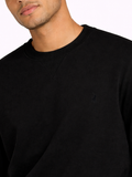 Polo Mens Essential Fleece Sweatshirt In Black