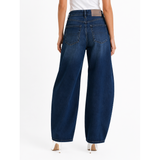 Polo Womens Jessie Barrel Leg Jeans In Dark Wash
