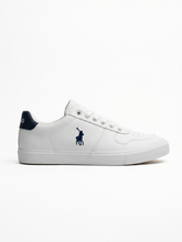 Polo Mens Action Leather Sneakers In White