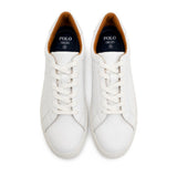 Polo Mens Classic Leather Sneaker In White