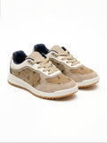 Polo Boys Jacquared Sneaker In Stone