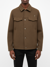 Polo Mens Melton Biker Jacket Camel