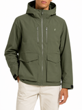 Polo Mens Utility Padded Jacket In Olive