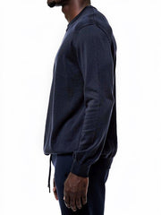 Polo Mens Essential Cotton Crew Sweatshirt In Navy