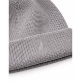 Polo Unisex Adults Knitted Beanie In Grey