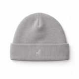 Polo Unisex Adults Knitted Beanie In Grey