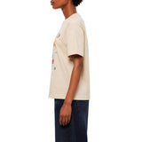 Polo Womens Hannah Relaxed Printed T-Shirt In Oatmeal