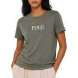 Polo Womens Short Sleeves Embroidered T-Shirt In Thyme