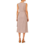 Polo Womens Zinhle Mock Wrap Dress In Mushroom