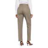 Polo Womens Jade Cigarette Leg Suit Pants In Khaki