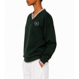 Polo Womens Farah V-Neck Track Top In Green