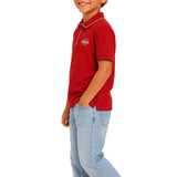 Polo Boys Aon Golfer In Dark Red