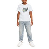 Polo Boys Brett Travel Printed Short Sleeves T-Shirt In Ice Blue