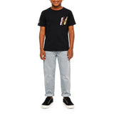 Polo Boys Ivan Printed T-Shirt In Navy