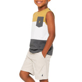 Polo Boys Jude Colour Blocked Vest In Gunmetal