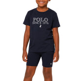 Polo Girls Isla Embroided Short Sleeve T-Shirt In Navy