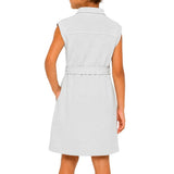 Polo Girls Daniela Applique Golfer Dress In Blue