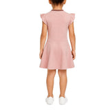 Polo Girls Danica Flared Short Dress In Pink