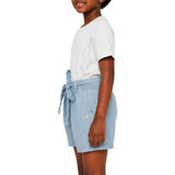 Polo Girls Anna Chambray Shorts In Light Wash