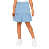 Polo Girls Anna Chambray Skirt In Light Wash