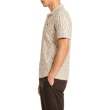 Polo Mens Pima Printed Short Sleeves Golfer In Stone Multi