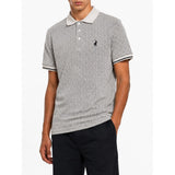 Polo Mens Geometric Pima Printed Golfer In Grey
