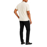 Polo Mens Essential Pique Golfer in Off White
