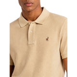 Polo Mens Essential Pique Short Sleeves Golfer In Camel
