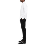 Polo Mens Classic Plain Oxford Long Sleeves Shirt In White