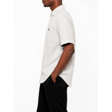 Polo Mens Short Sleeves Stripe Shirt In Green/White