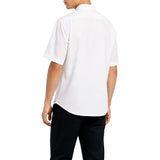 Polo Mens Classic Plain Oxford Short Sleeves Shirt In White