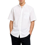 Polo Mens Classic Plain Oxford Short Sleeves Shirt In White