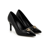 Polo Womens Classic Circle Court Heels In Black