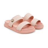 Polo 0079051 Kids Raffia Moulded Trim Sandals Light Pink