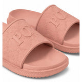 Polo Girls Monogram Moulded Pool Slides In Pink