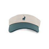 Polo Unisex Cotton Elasticated Visor Cap In Green