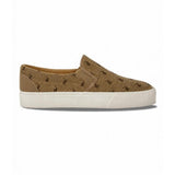 Polo Mens Jacquard Monogram Slip-On Shoes In Stone