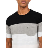 Polo Mens Crewneck Striped Pocket T-Shirt In Blue