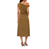 Polo Womens Poppy Sleeveless Rouge Dress In Green