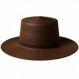 Polo Womens Straw Bucket Hat In Brown