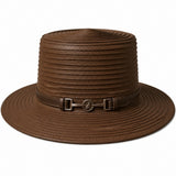Polo Womens Straw Bucket Hat In Brown