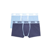 Diesel Mens M-Umbx Damie 2 Pack Boxer Long Shorts in Blue Multi