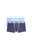 Diesel Mens M-Umbx Damie 2 Pack Boxer Long Shorts in Blue Multi