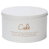 Regent Kitchen Cake Tin In White & Gold