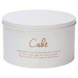 Regent Kitchen Cake Tin In White & Gold
