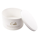 Regent Kitchen Cake Tin In White & Gold