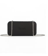 Fenn Silver Zip Purse In Black